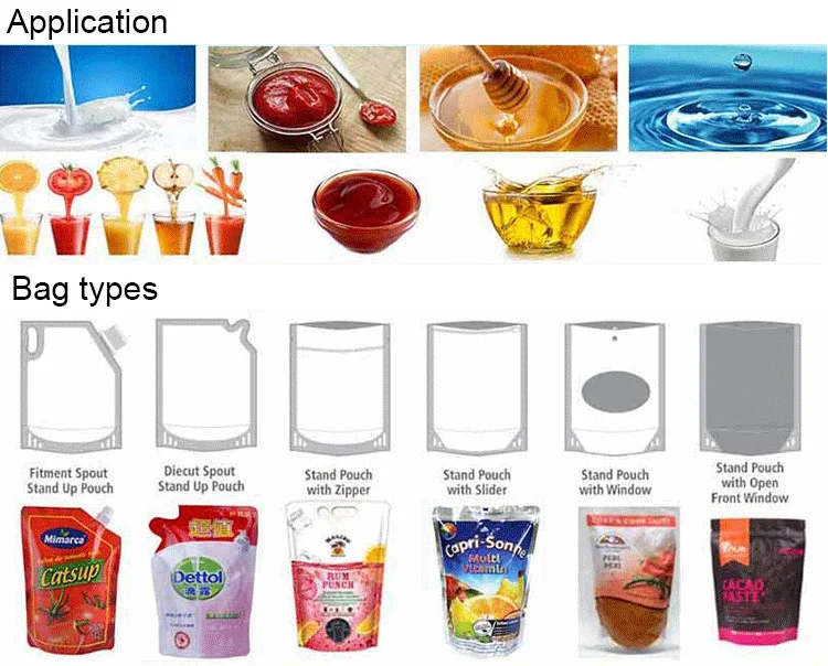 AUTOMPACK High Speed Full Automatic Doypack Spout Liquid Packet Tomato Sauce Pouch Packing Machine