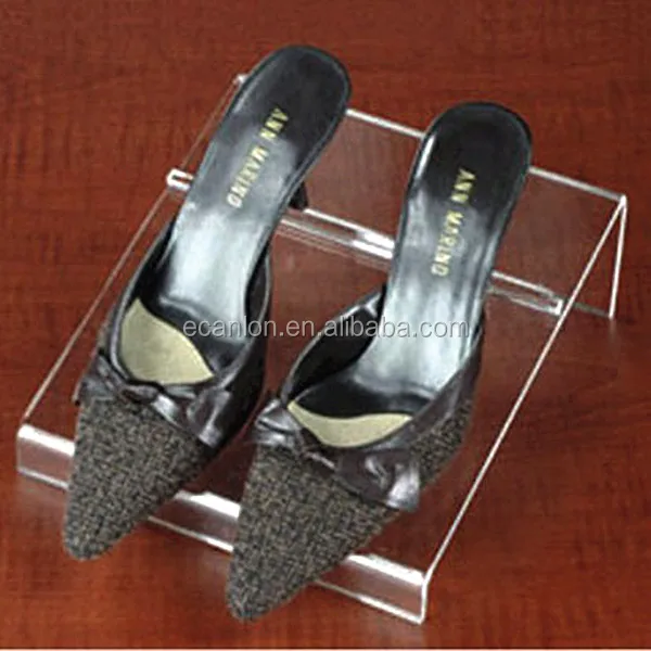 Customize clear acrylic shoes/sneaker display case with black base