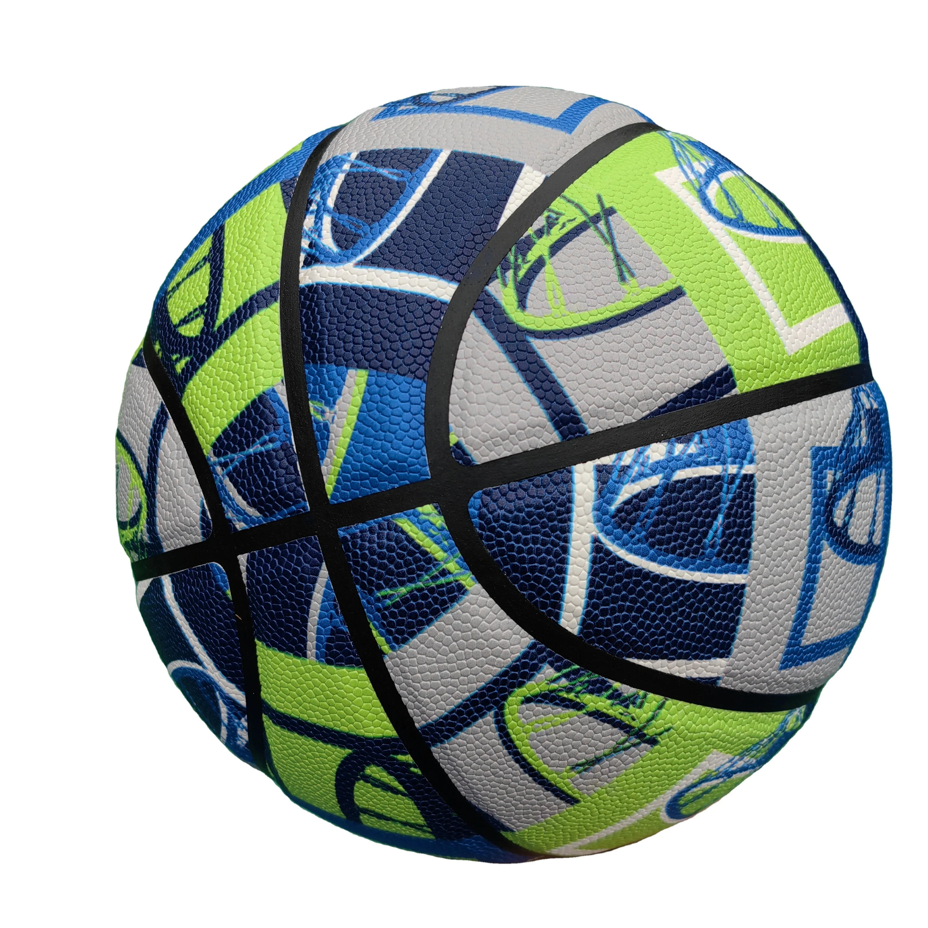 Customized Basketball Size 7 Printed your Own Pattern Design Basketball Logo Colors Custom colorful leather Basketball Ball