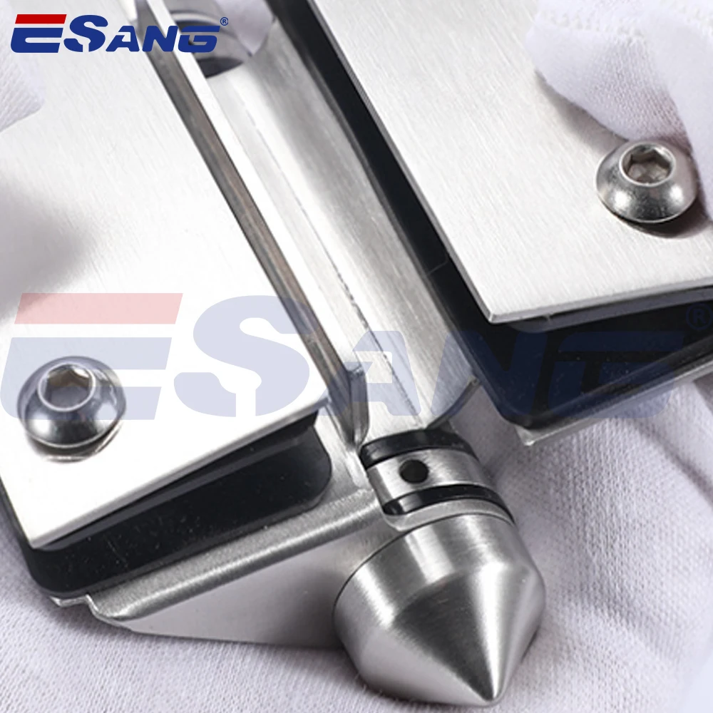 ESANG Frameless Glass Railing Accessories Pool Door Gate Self Close Spring Loaded Glass To Glass Stainless Steel 316 Hinge