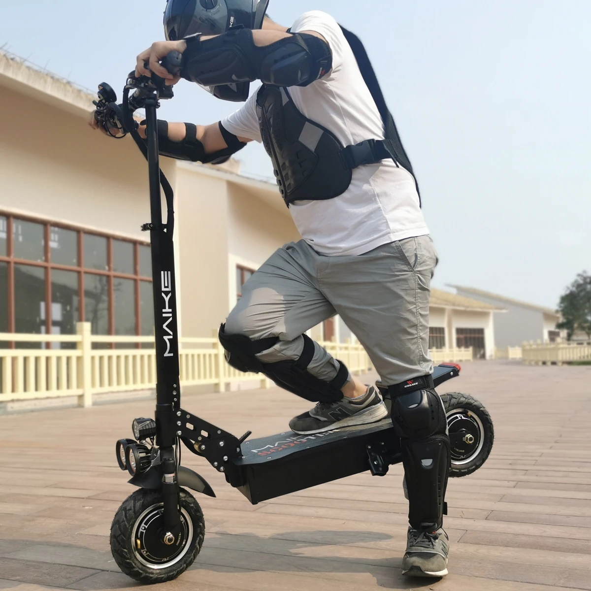 Maike Mk6 1000W 130KM long range wholesale moped European warehouse foldable e-scooter/scooter electric for adult