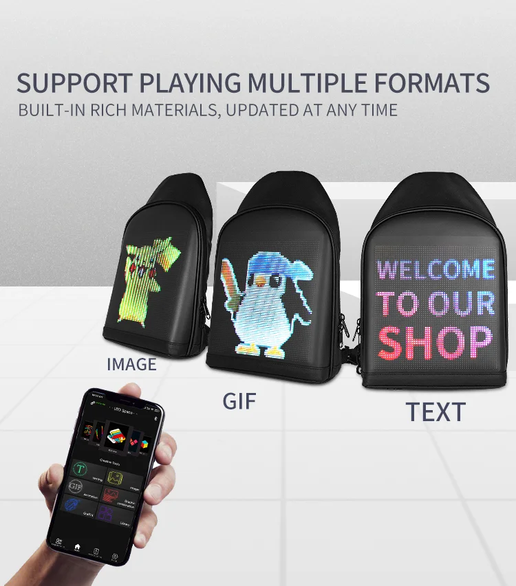 led back pack