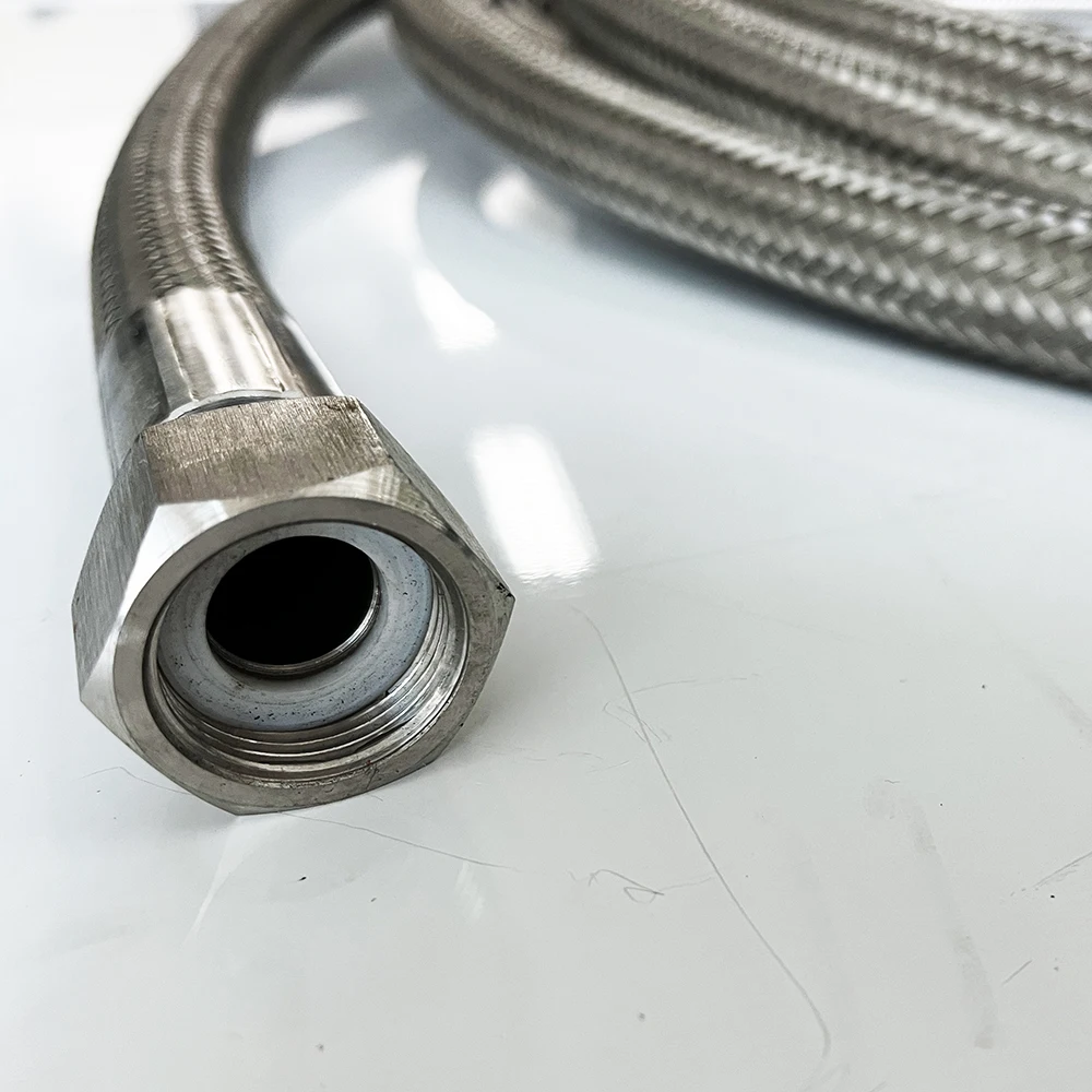 Universal Braided Stainless Steel PTFE Oil Fuel Gas Line Hose