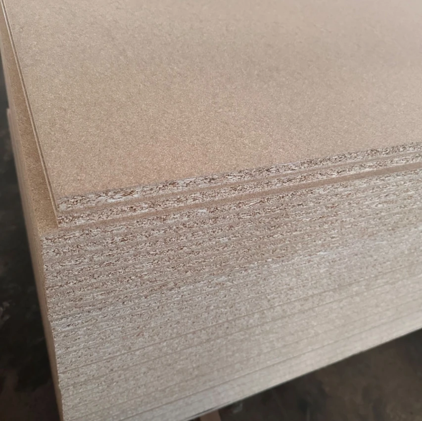 Cheapest from Factory E1 grade Melamine particle board MFC board 18mm