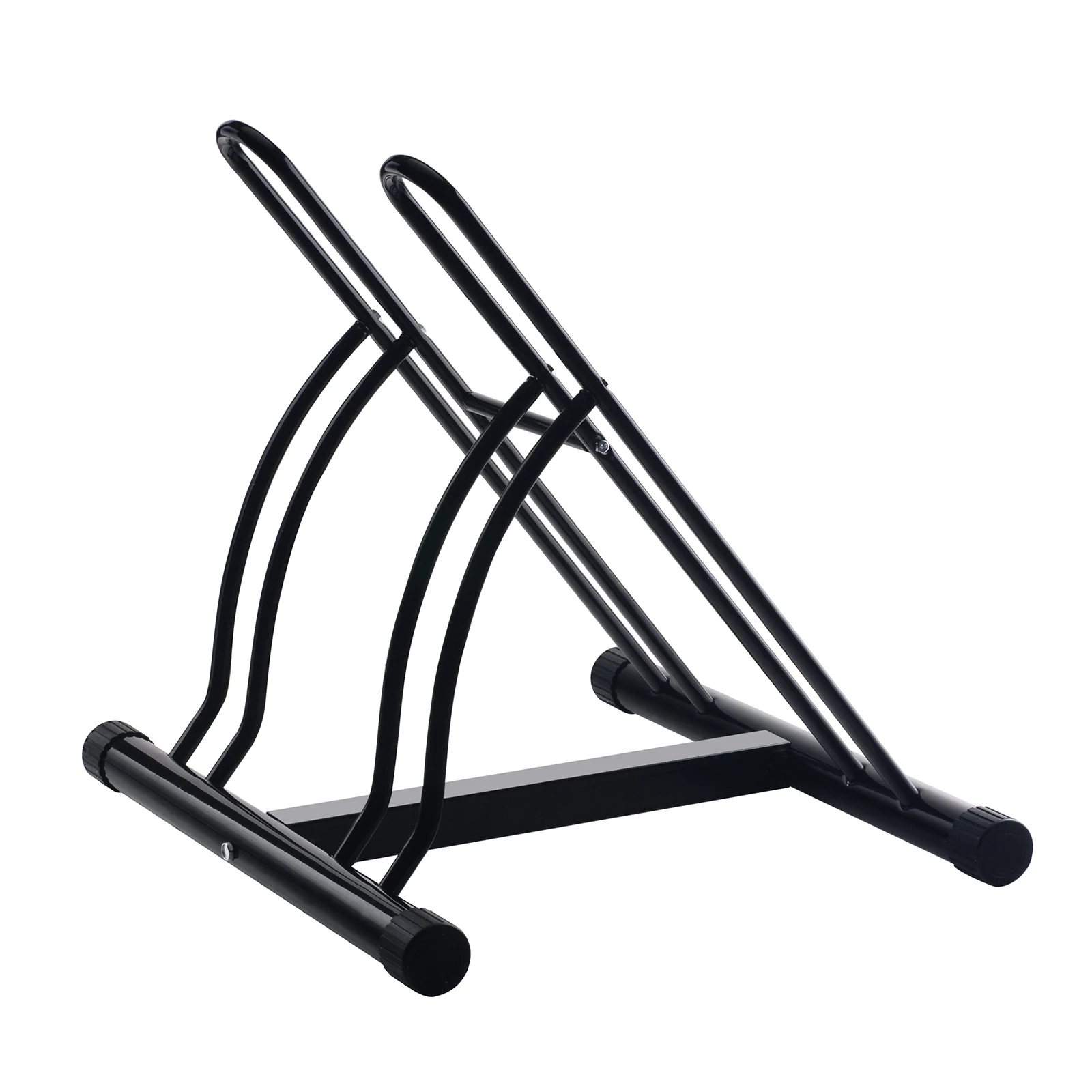 Mounted 2 bike display stand bicycle floor parking storage rack lock with bicycle parking
