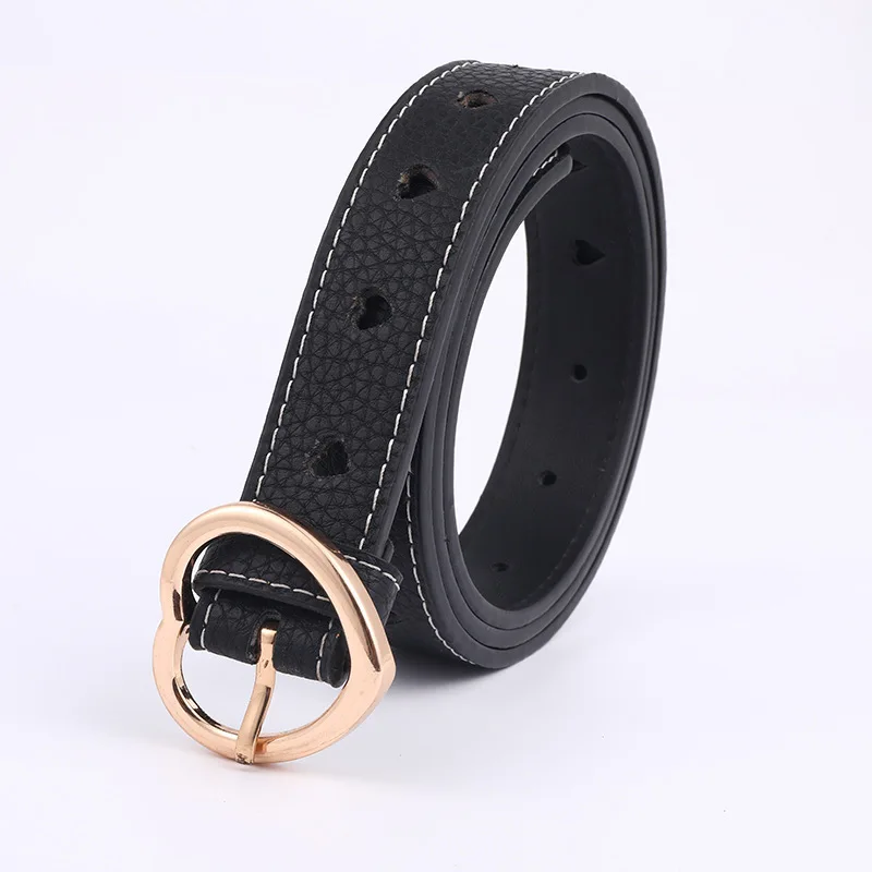 Ремни и аксессуары Новинка 2021 корейский женский ремень с круглой пряжкой креативный простой и универсальный Повседневный игольчатый квадратный женский ремень из ПУ