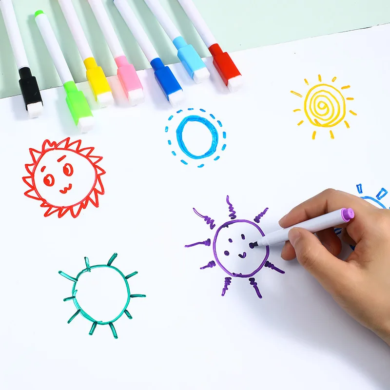 Mini Small Erasable Whiteboard Marker with Magnetic Eraser Cap