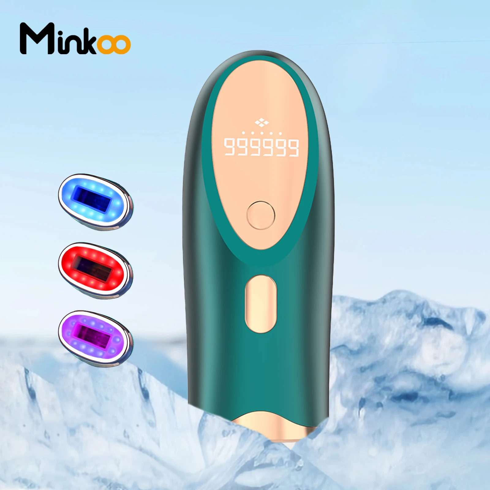 Home Photon Therapy Epilator Ice Cooling Painless Permanent IPL Machine Portable Depilator Light Laser Hair Removal Device
