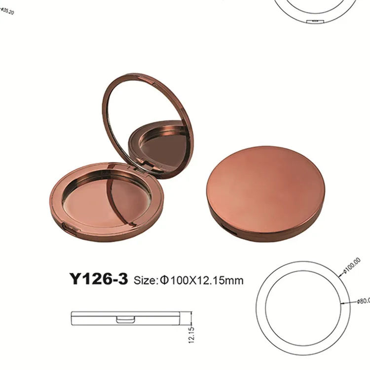 
Y126-3 eyeshadow palette private label empty Single Color eye shadow makeup cosmetic packaging case 