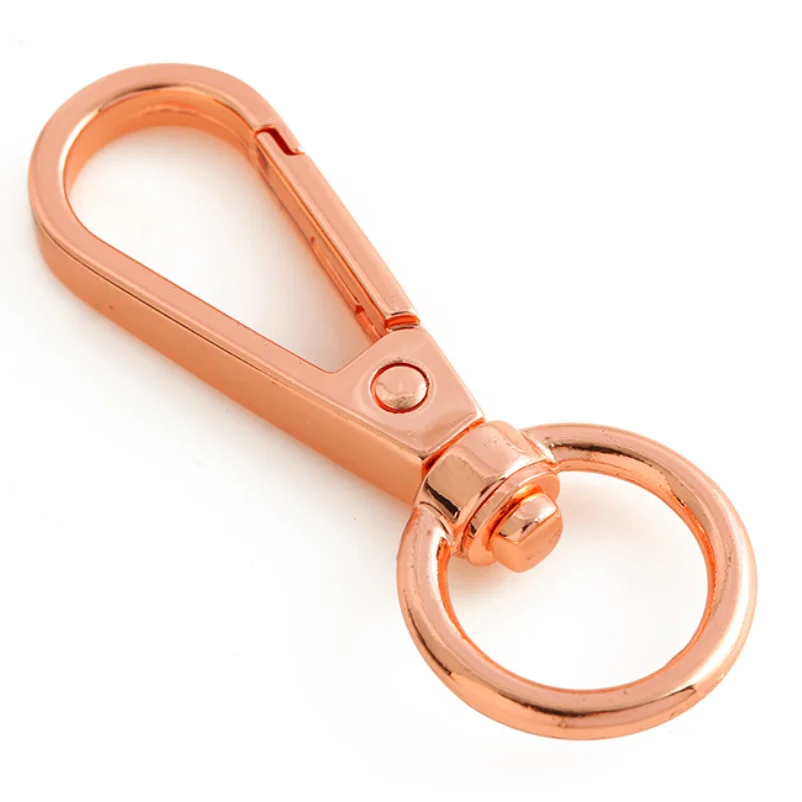 Metal round O-ring Eye Snap Hook Trigger Clasps Clips  for  Keychains