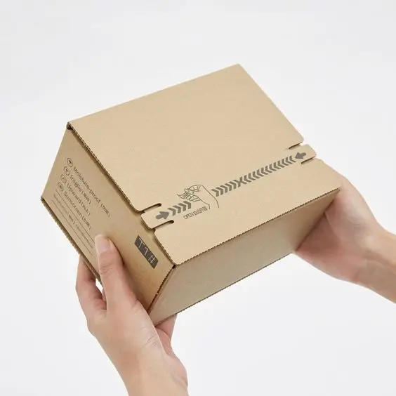 Wholesale Durable Custom Logo Printed Corrugated Mailer Boxes Silk Screen Printing Display Cosmetics Clothes Gifts Wigs Foil