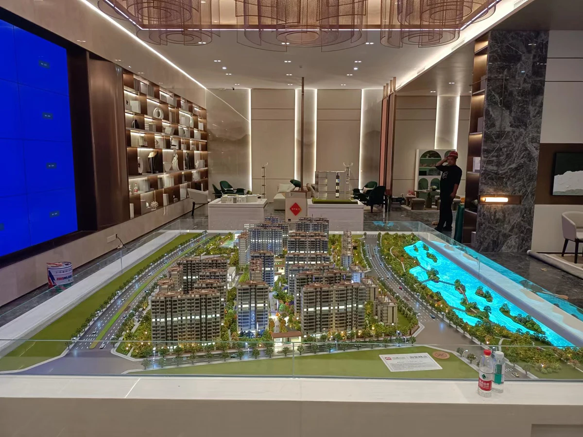 Custom House City Scale Miniature Building Scale Models For Architectural Design Display