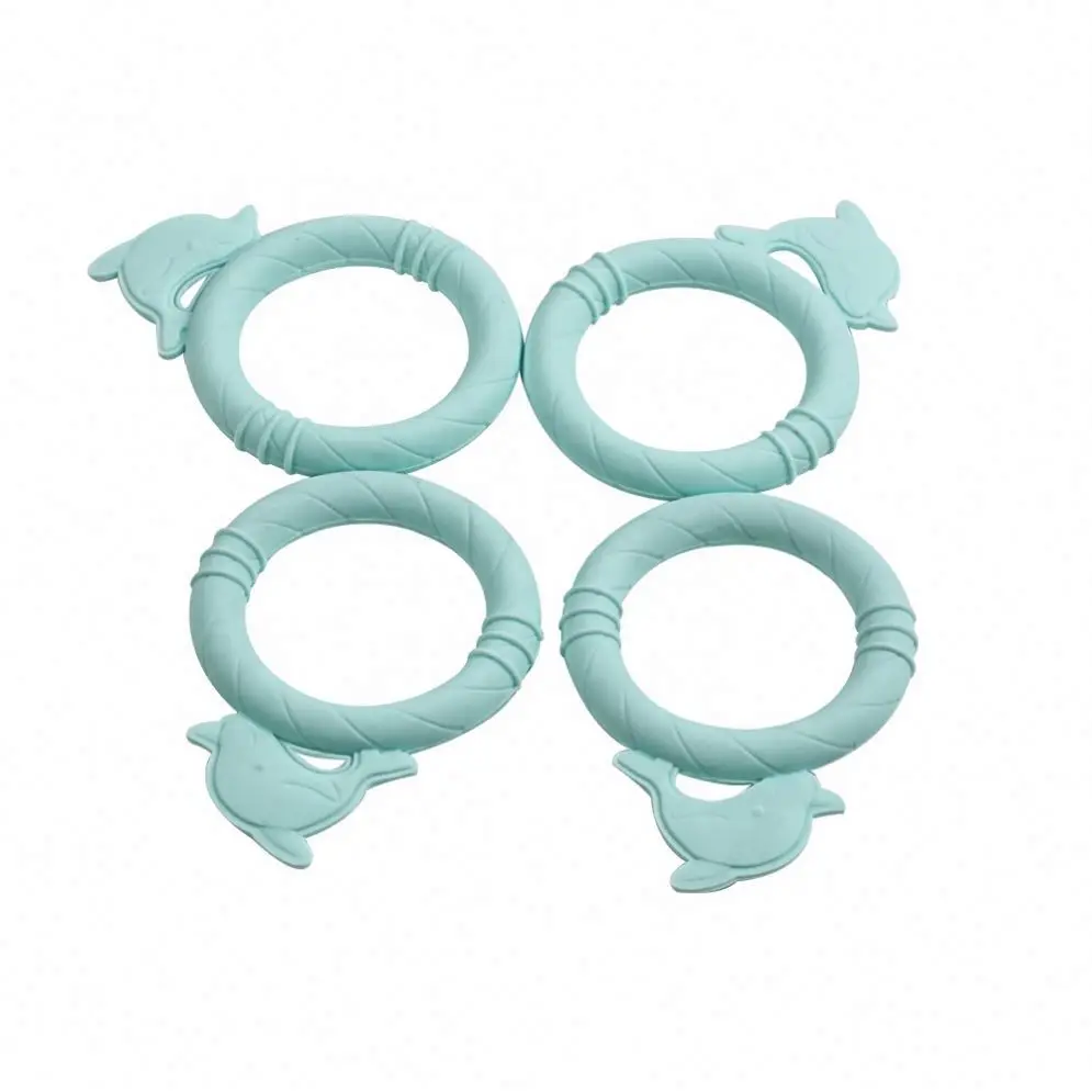 New Style Customized Baby Silicone Teether Play Game Baby Teething Colorful Flexible Baby Teether Ball