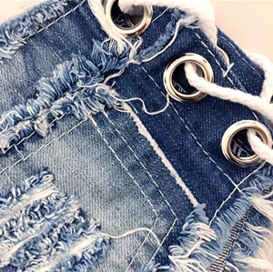 Mini Jean Shorts Booty Cheeky Hot Denim Low Waist Hot Pants Bum Sexy Clubwear Thong Hot Distress Booty Women Mini Denim Shorts
