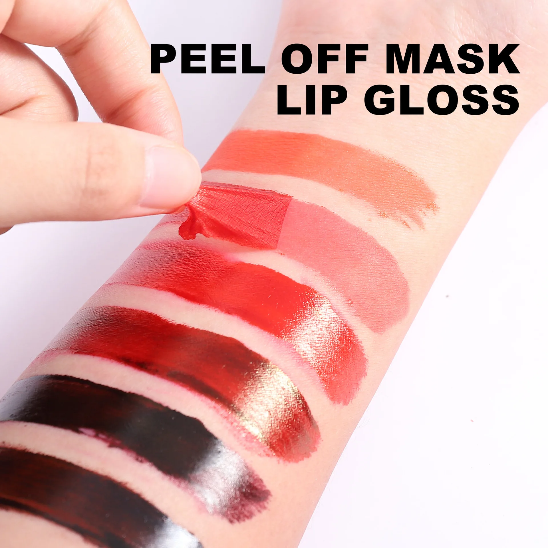 Handaiyan matte lipgloss Peel-off Lip Stain  Lasting Lip Glaze Matte Staying Base Color Lip Tinting Tear Off Liquid Lipstick