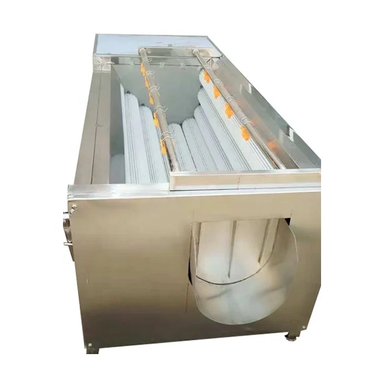 Tuber vegetable and sweet potato washing and peeling machine peeler with brush fruit veget brush washer