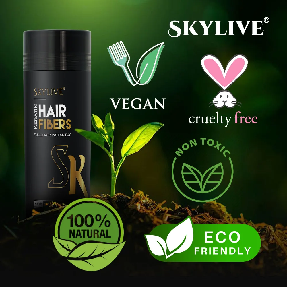 New Premium Fiber Hair Natural Plant Ingredients Instantly Thicken Hair Fibre Hold Spray Hair Building Fibers Powder For Men