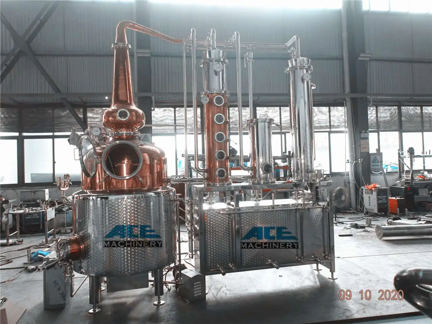 Америка Австралия Германия популярный стиль 50-5000L Artisan комплекс горшок непрерывный рефлюкс колонна все еще для