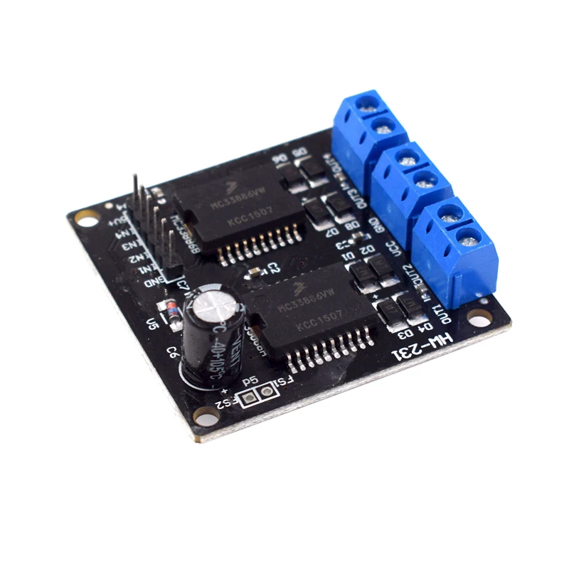 MC33886 4-way output robot smart car motor stepper motor valve motor drive module