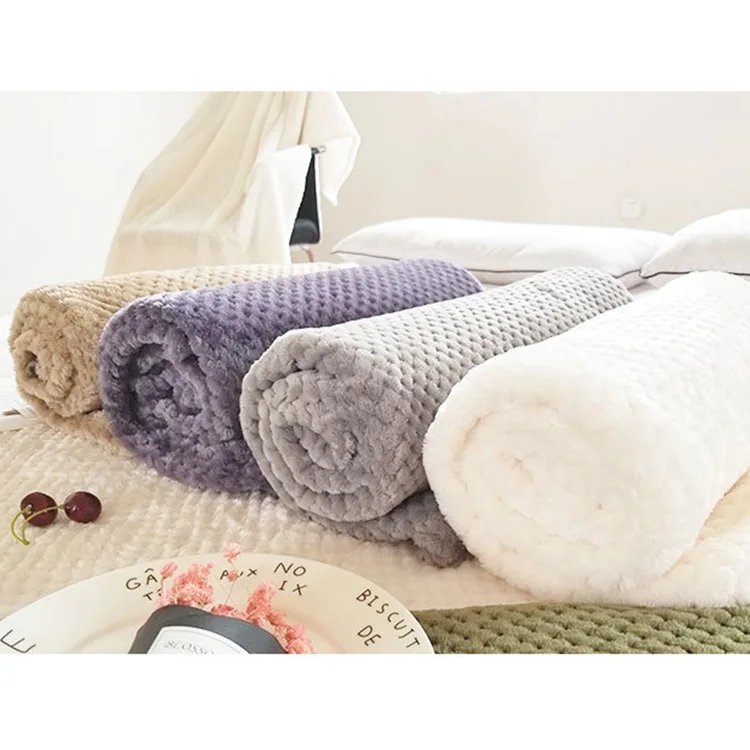 
Blanket Factory Custom Micro Flannel Popcorn Blanket Fleece 