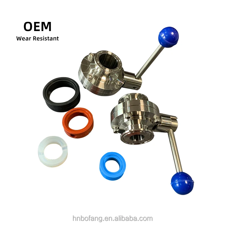 Customize OEM Ci Gate Double Offset Grooved Silicone Rubber Butterfly Valve Seat