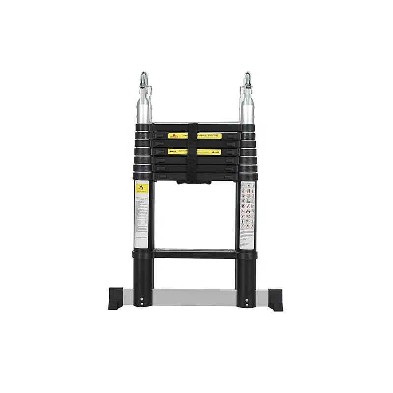 High Quality 5m Portable A Type Folding Step Multipurpose Aluminium Telescopic Ladder  en131