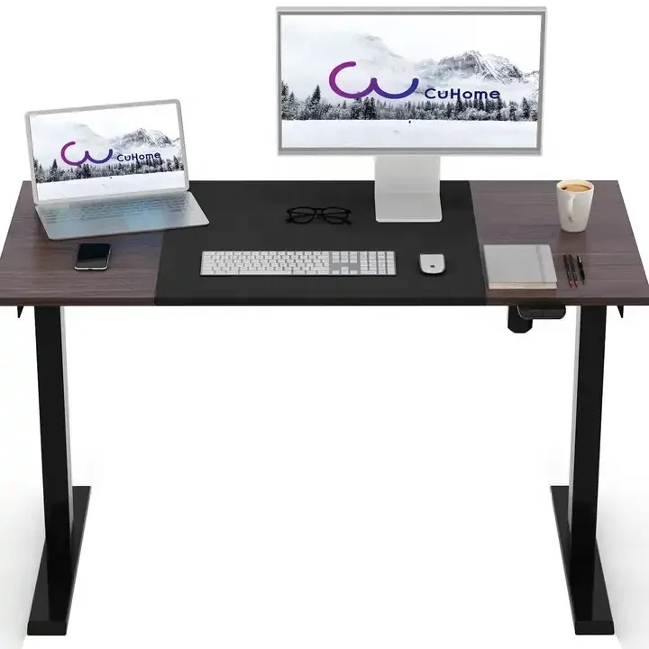 Factory Direct Sales Electric Desk Adjustable Height Metal Desk Legs Study Commercial Computer Lifting Table