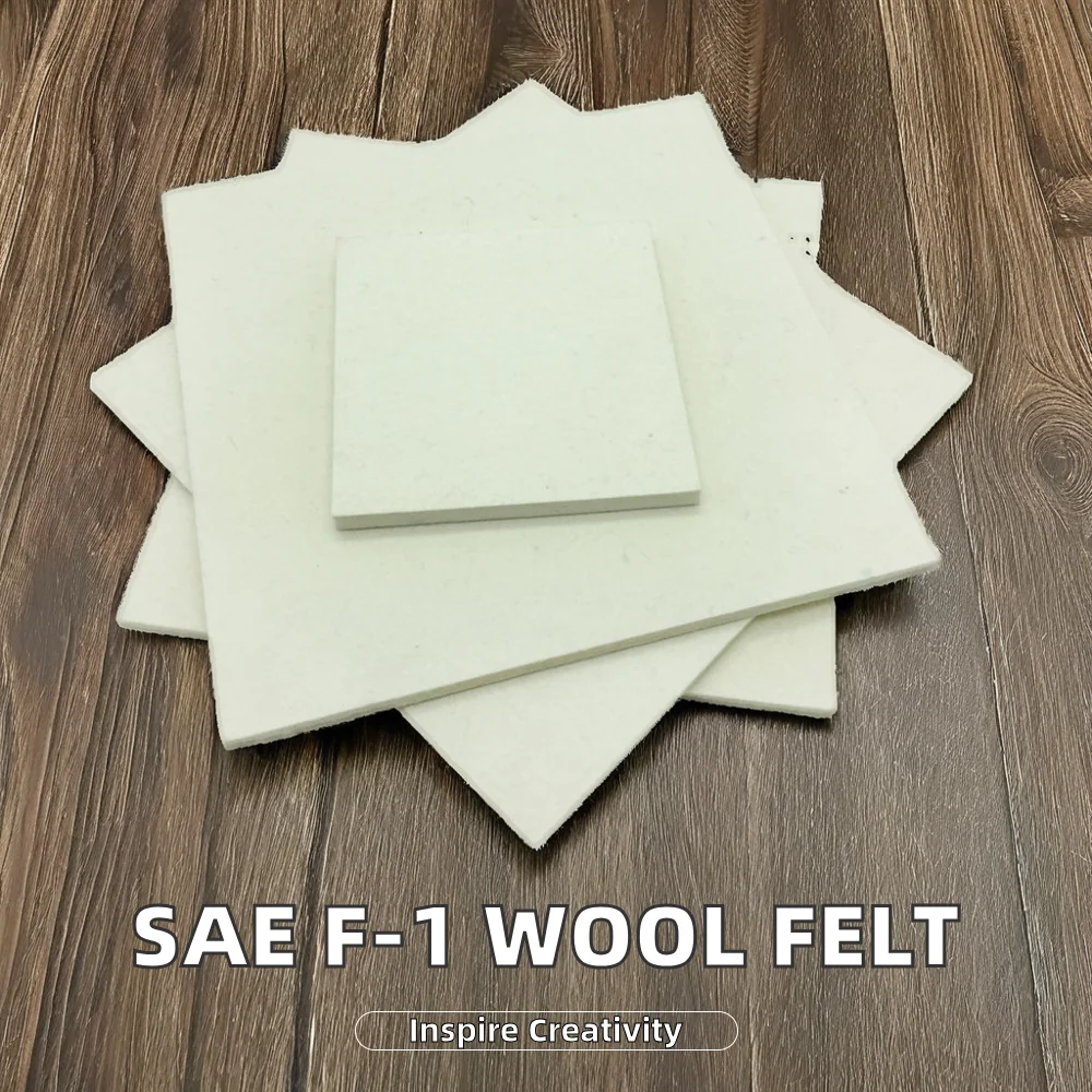 White Merino Wool Felt Sheet 3mm 5mm 10mm SAE F-1 Press Polishing 100% Organic Woolen for Suits and Lining for Boys and Girls