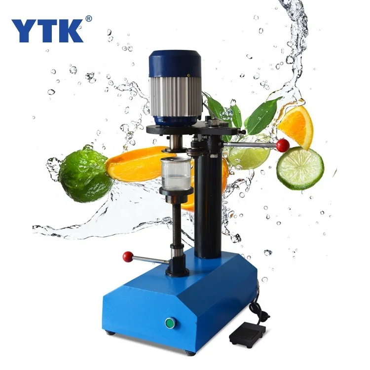 Small Scale Manual Tomato Sauce Easy Open Can Paper Plastic Tin Cans Capping Sealing Machine