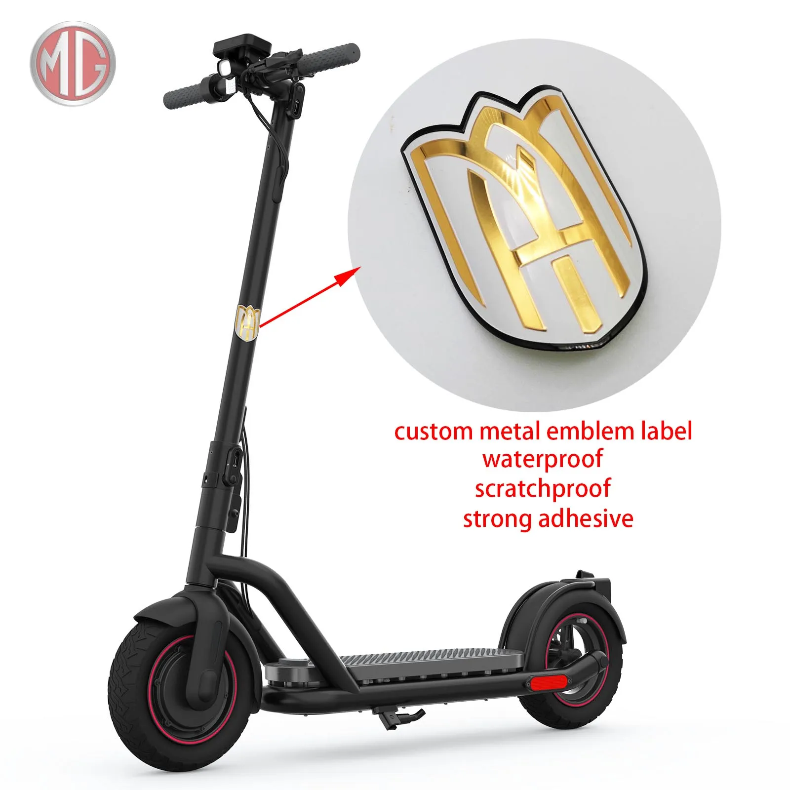 Custom Metal Logo for Bicycle Head 3d Metal Plate Label Bike Badge Emblem