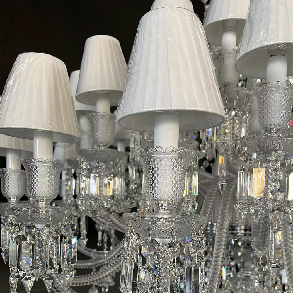 Wedding banquet hall decor large crystal chandelier luxury hotel villa big crystal chandelier modern luxury large chandelier