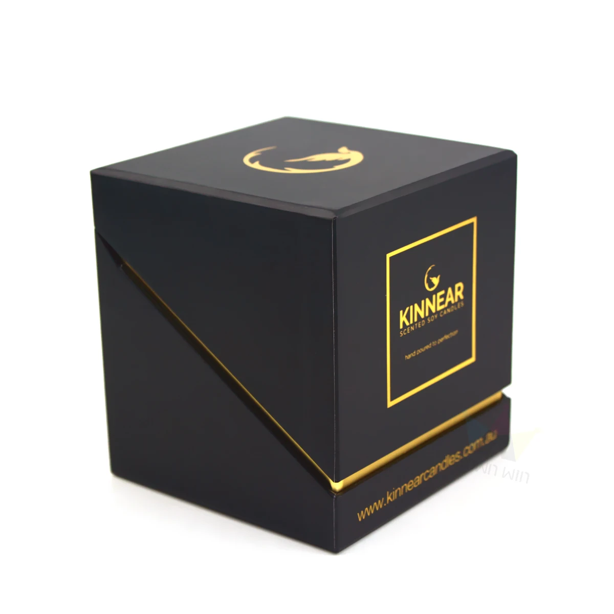 Popular Design Cardboard Plain Color Home Candle Boxes Black Rose Gold Candle Jars With Lids Holder Packaging Boxes Luxury