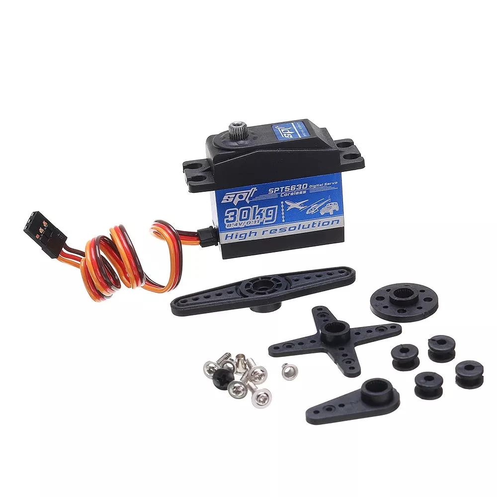 SPT5630 Metal Gear Micro Digital Coreless 30KG Torque Servo For RC Helicopter Car Boat