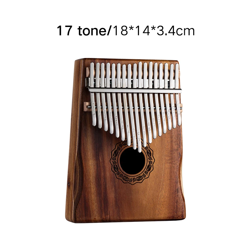 17 клавиш, пианино KalimbaThumb, музыкальный инструмент, медведь, Радужный акриловый палец, пианино Kalimba для детей