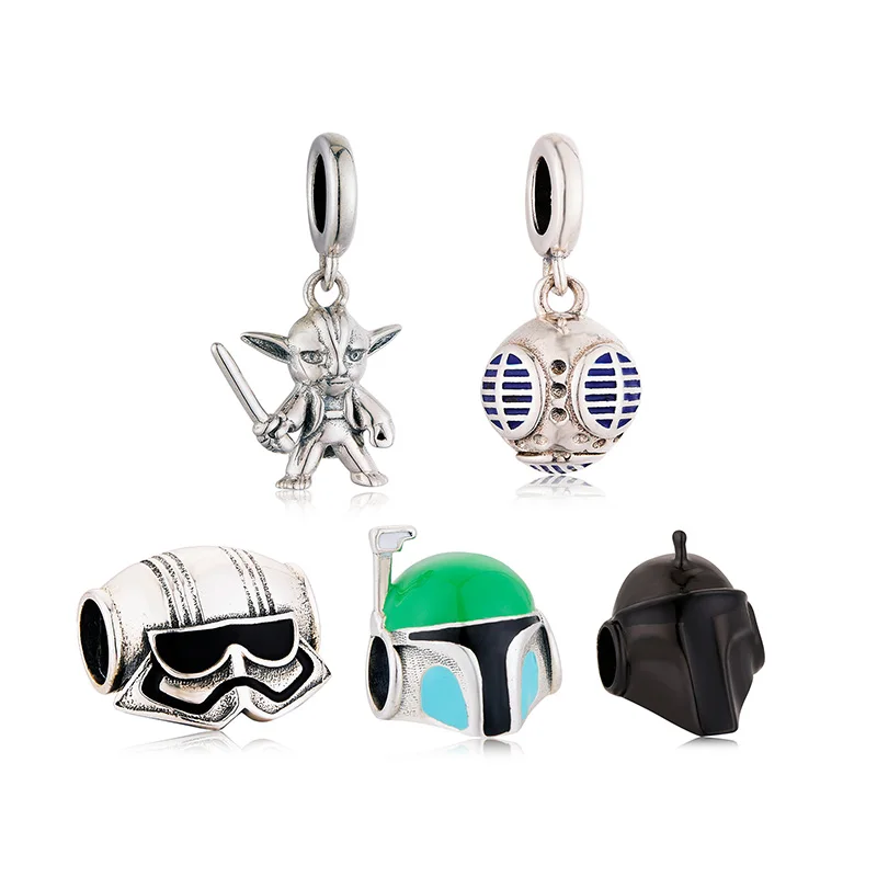 Fashion DIY Jewelry Handmade Real 925 Sterling Silver Warrior Armor Charm For Bracelet Necklace Jewelry Making