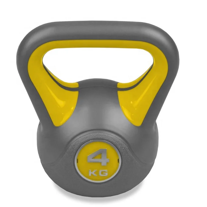 Factory Plastic Kettlebells Filled with Cement 2kg-20kg Fixed Vinyl Kettlebell Sets