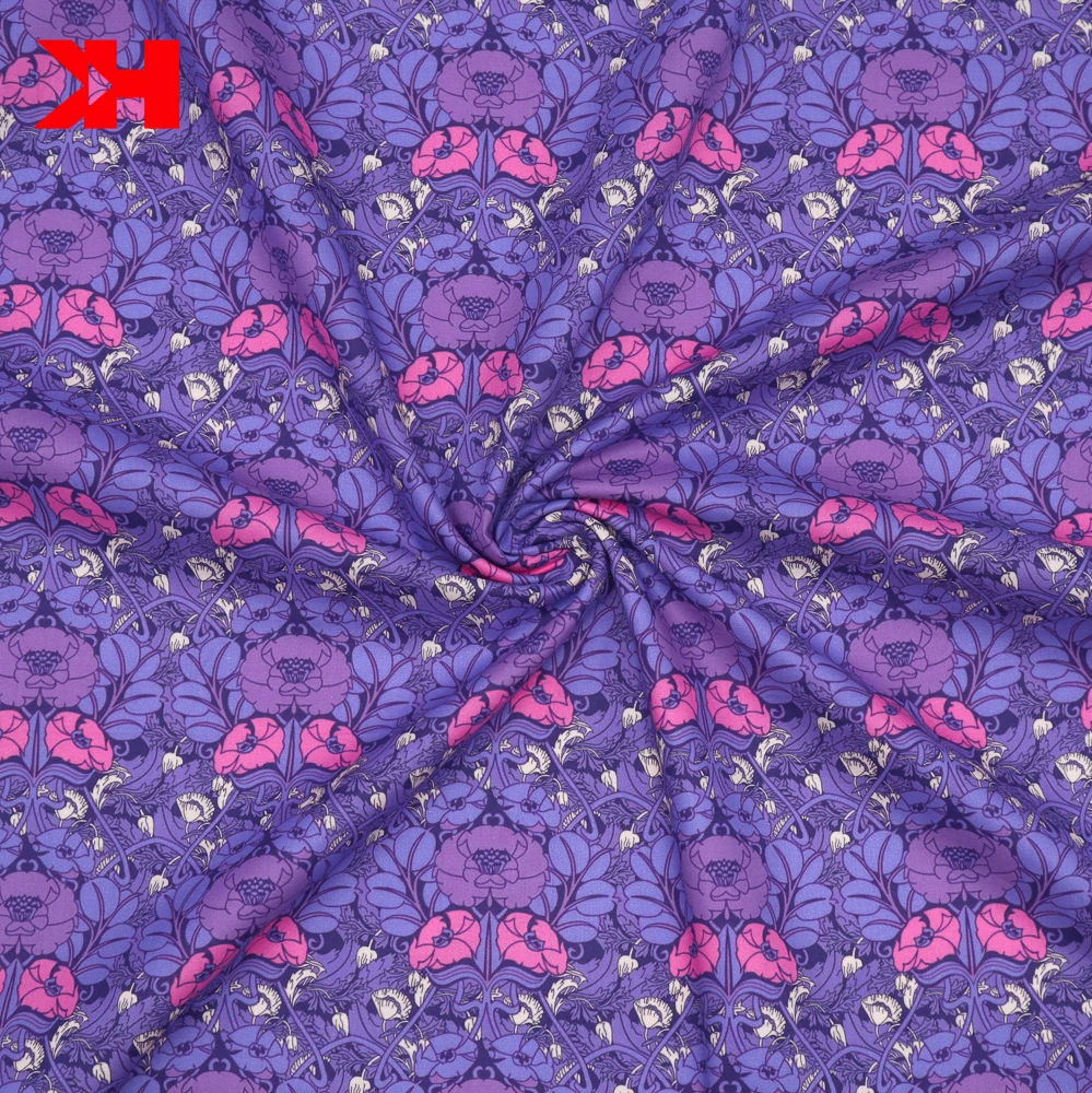 luxury 100% cotton tana liberty London lawn custom printed fabric for clothing