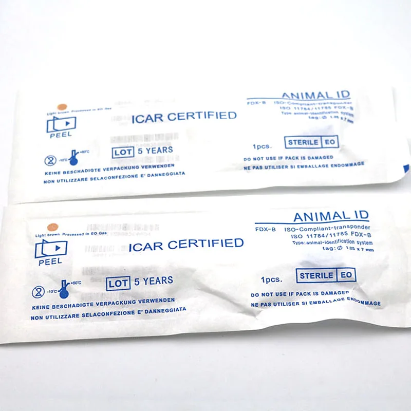 FDX-B 134 2 кГц инъекционные RFID стеклянная трубка тег для отслеживания животных в новом стиле
