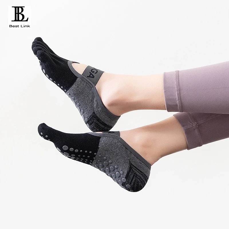 women yoga sock manufacturer custom logo wholesale pilates socks yoga grip socks