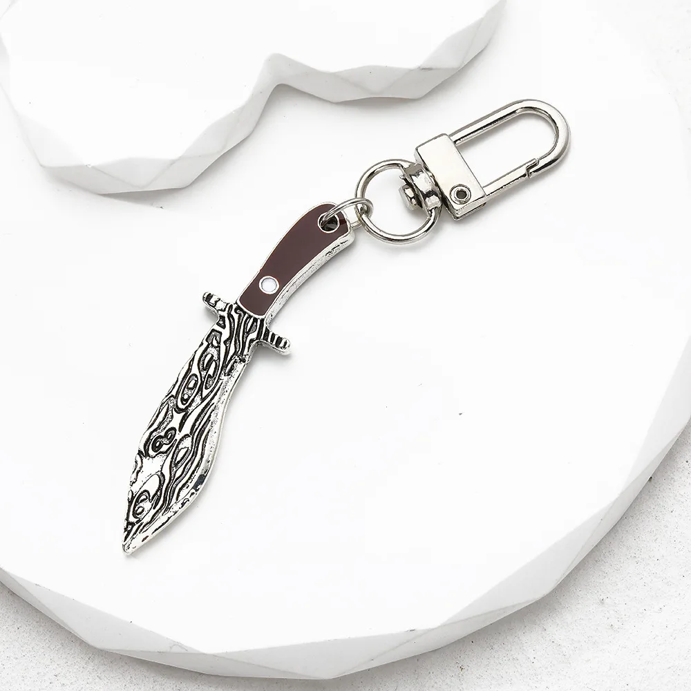 Halloween Vintage Simulation Alloy Chopper Dagger Pendant Spooky Fun Jewelry Accessories Keychain