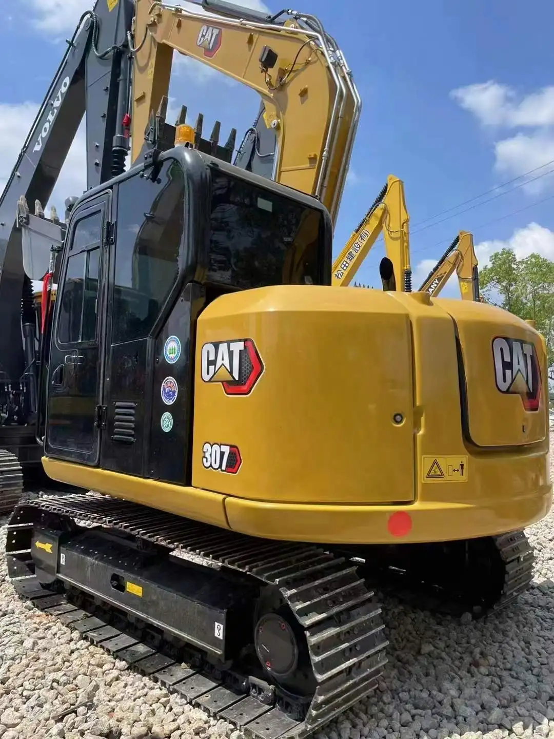 Оригинальный Подержанный/ssecond ручной экскаватор cat 307 мини-гусеничный б/у гусеница небольшой для продажи