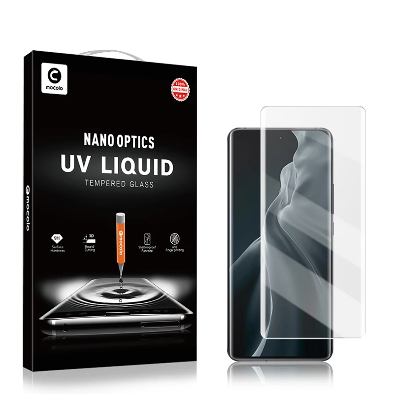3D Curved Full Liquid Glue Tempered Glass Screen Protector For Xiaomi mi 12 UV Glue Tempered Glass