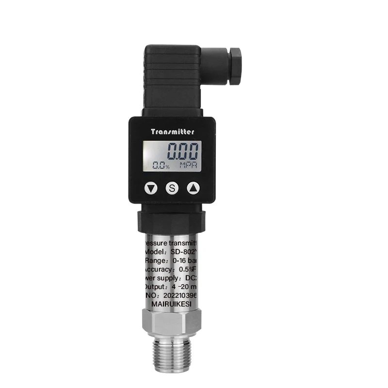 pressure transducer sensor  Threaded connection 4~20mA LCD display digital sensor pressure sensor