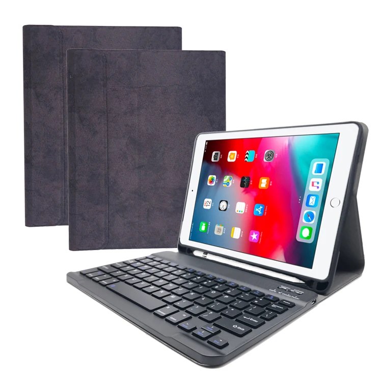 Most Popular Good Quality BT Keyboard for iPad pro10.5 10.2 Wireless Keyboard Leather Case