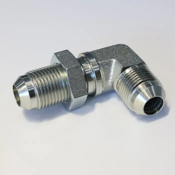 sufficent inventory stainless steel carbon steel 90 deg elbow jic male union bulkhead hydraulic fittings