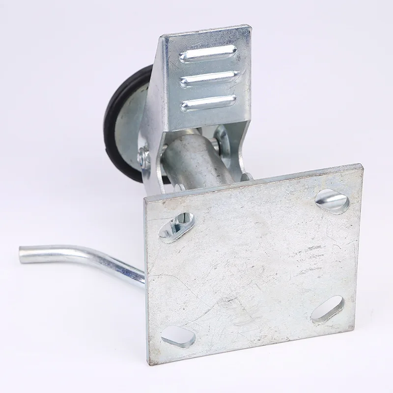 wagon wheels inspired elevating jacking brake scaffold caster