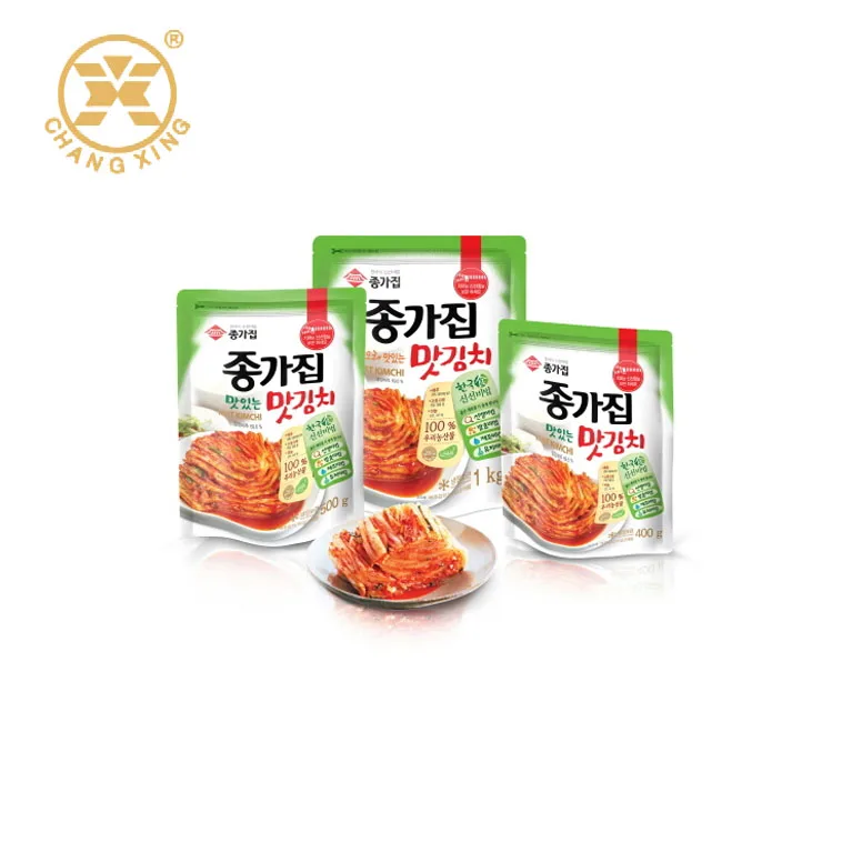 Heat Seal Plastic Frozen Food Bag For Korean Kimchi Packaging, Sachet Packaging Food Sauce Soup Pouch Retort Pouch