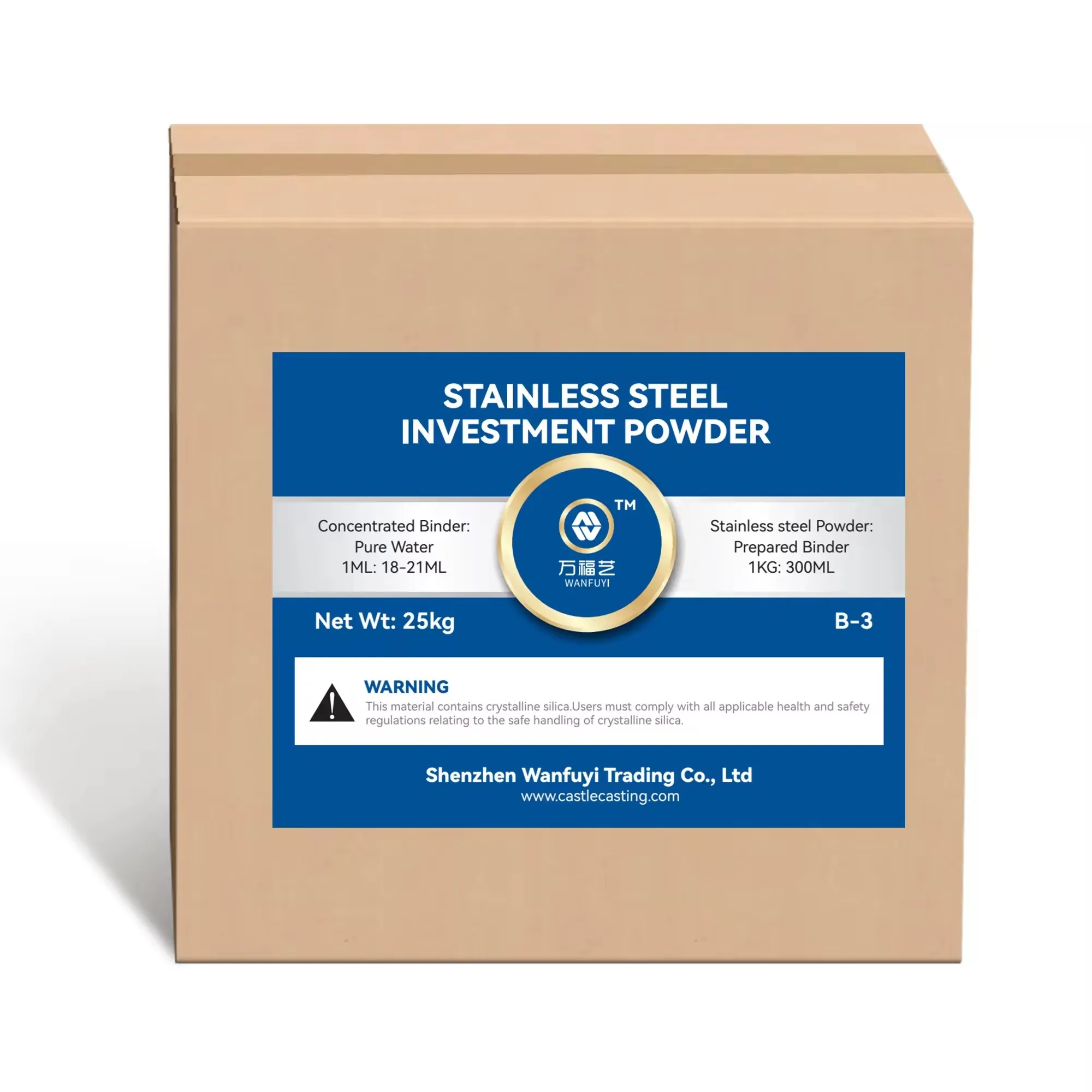Wanfuyi Brand Investment Powder for Stainless Steel Casting
