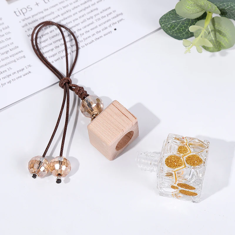 BinQi manufacturer 10ml car square cute glass perfume bottles
