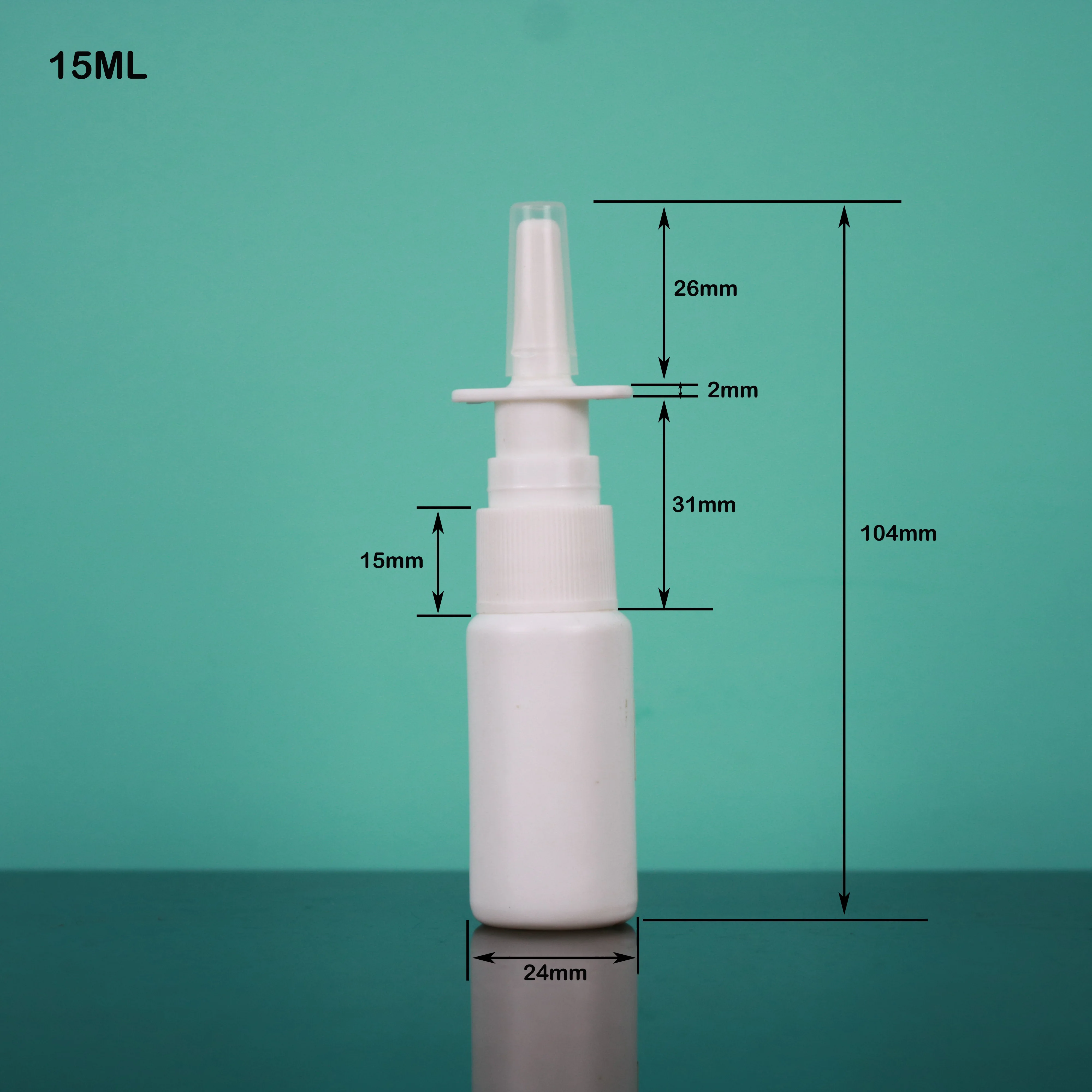 15ml 20ml 30ml 60ml HDPE plastic nasal spray bottles
